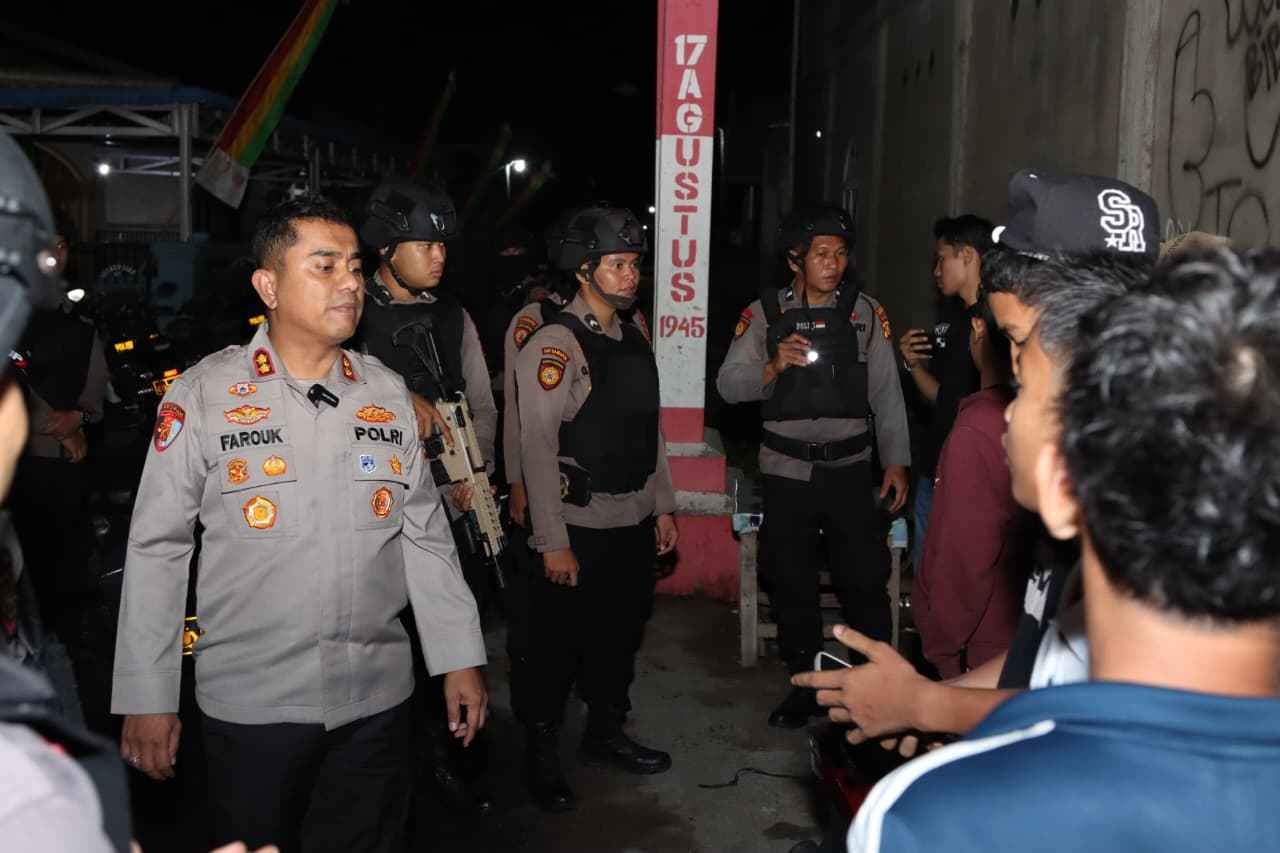 Tim Raga Polres Indragiri Hilir Gelar Patroli Antisipasi Premanisme dan Geng Motor