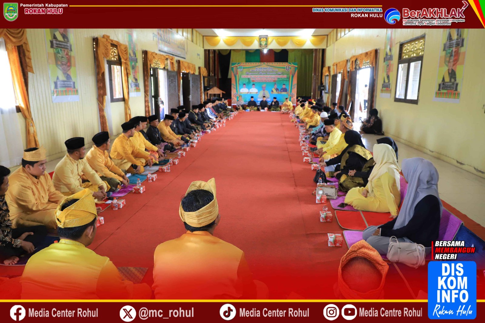 LAMR Rohul Terbitkan Tahkik Raja Luhak Rambah Tengku Afrizal Dahlan, Wakil Bupati Rohul hadir bersama Kapolres Rohul