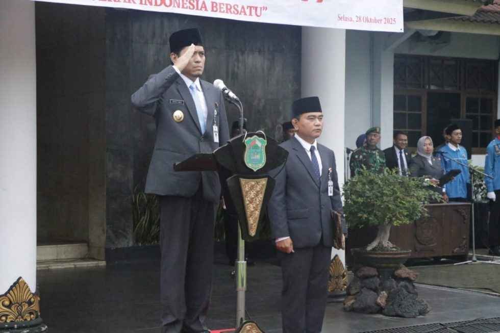 ‎Wabup Wakhid Jumali Pimpin Upacara Hari Sumpah Pemuda ke-97