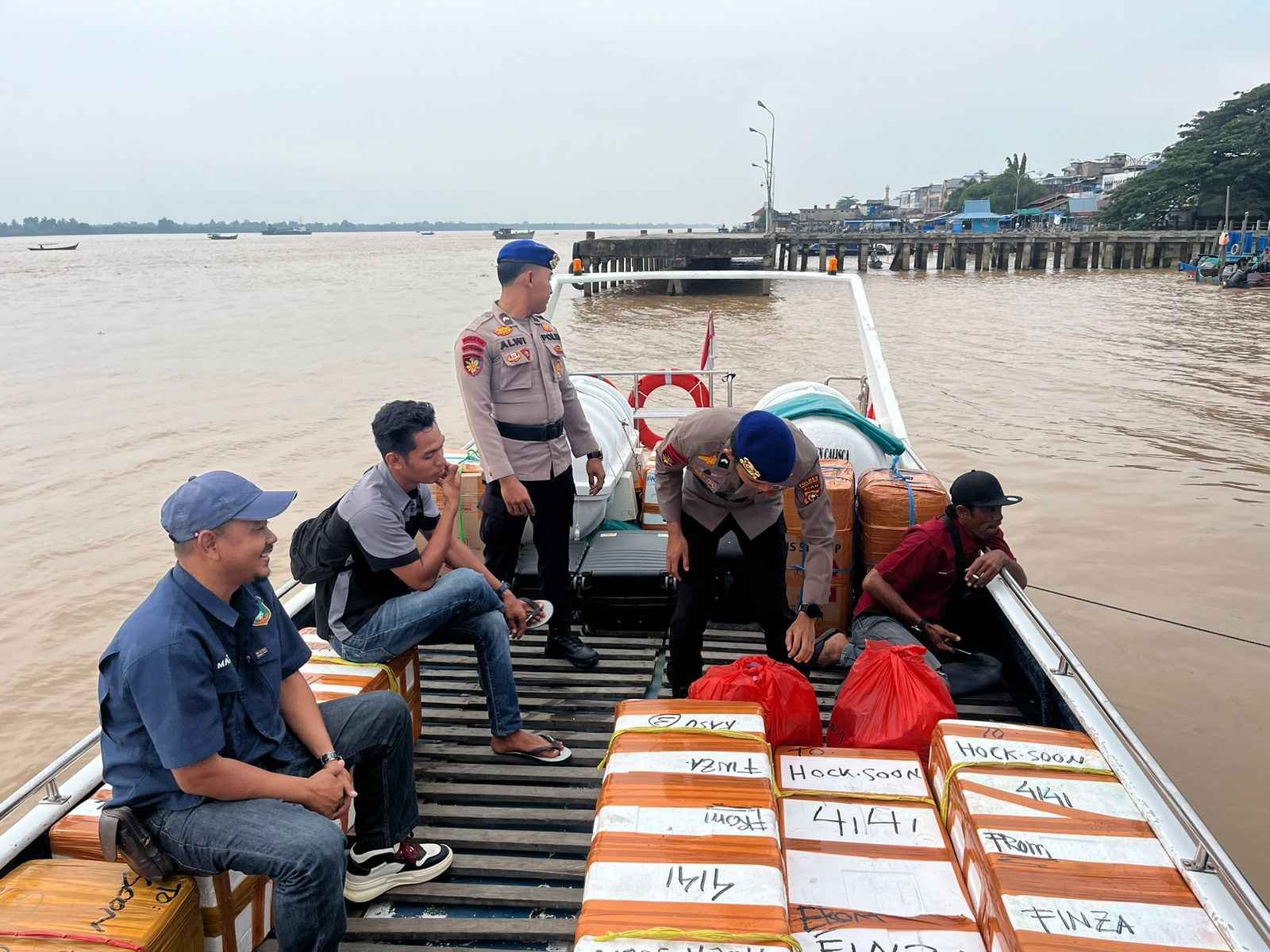 POLRES INDRAGIRI HILIR GELAR PROGRAM JALUR CEGAH DAN UNGKAP TINDAK PIDANA DI WILAYAH PERAIRAN