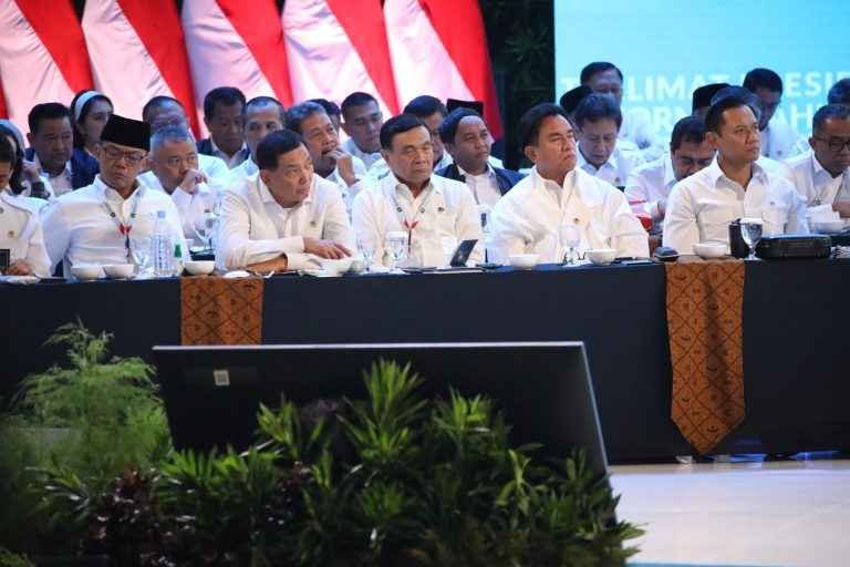 Menhan RI Sjafrie Hadiri Rakornas 2026, Pimpinan Presiden Prabowo