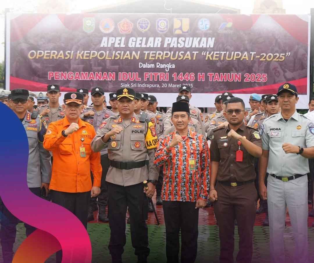 SEKDA SIAK FAUZI ASNI HADIRI APEL BERSAMA PASUKAN OPERASU KETUPAT
