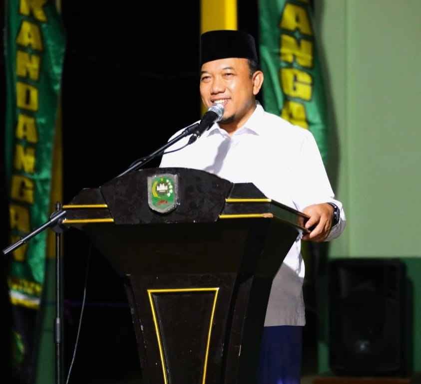 Resmikan Ruang Kelas Baru Pondok Pesantren, dihadiri wakil Bupati siak Husni Merza.